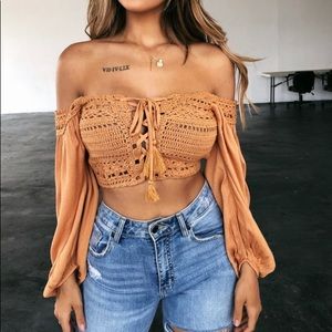 Off-Shoulder Crop Top